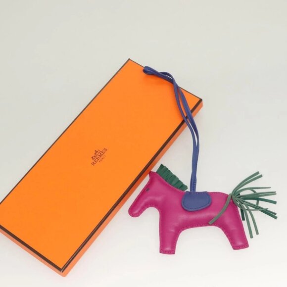 HERMES Rodeo Charm PM Leather Purple Auth - Picture 9 of 9